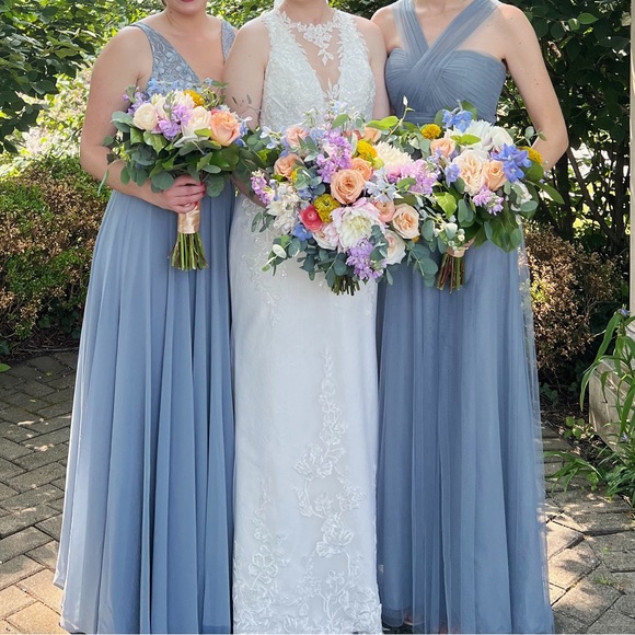 Jenny Yoo Blue Maxi Dress - Picture 2 of 16